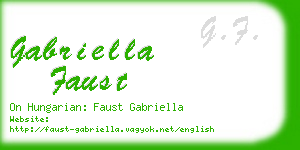 gabriella faust business card